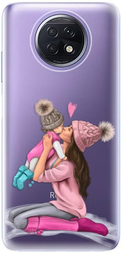 iSaprio Kissing Mom - Brunette and Girl for Xiaomi Redmi Note 9T - Phone Cover - Main image