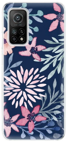 iSaprio Leaves on Blue for Xiaomi Mi 10T / Mi 10T Pro - Phone Cover - Main image