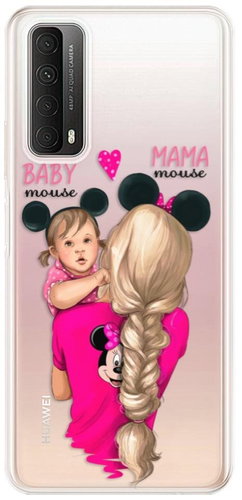 iSaprio Mama Mouse Blond and Girl for Huawei P Smart 2021 - Phone Cover - Main image