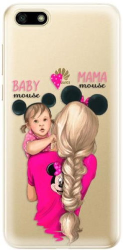 iSaprio Mama Mouse Blond and Girl for Huawei Y5 2018 - Phone Cover - Main image