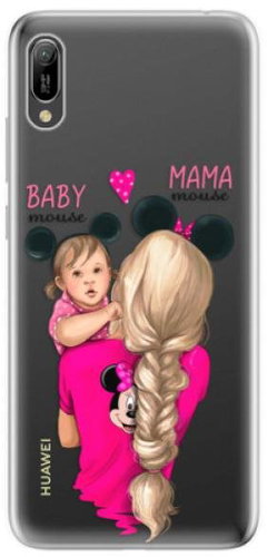 iSaprio Mama Mouse Blond and Girl for Huawei Y6 2019 - Phone Cover - Main image