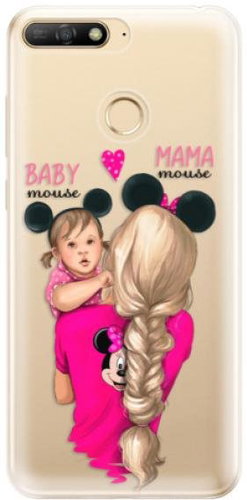 iSaprio Mama Mouse Blond and Girl for Huawei Y6 Prime 2018 - Phone Cover - Main image