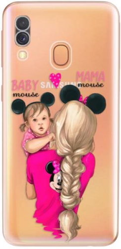 iSaprio Mama Mouse Blond and Girl for Samsung Galaxy A40 - Phone Cover - Main image