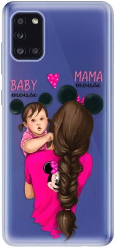 iSaprio Mama Mouse Brunette and Girl for Samsung Galaxy A31 - Phone Cover - Main image