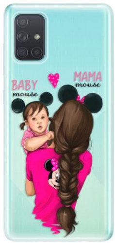 iSaprio Mama Mouse Brunette and Girl for Samsung Galaxy A71 - Phone Cover - Main image