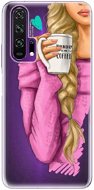 iSaprio My Coffee and Blond Girl for Honor 20 Pro - Phone Cover