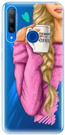 iSaprio My Coffee and Blond Girl for Honor 9X - Phone Cover