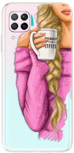 iSaprio My Coffee and Blond Girl for Huawei P40 Lite - Phone Cover - Main image