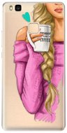 iSaprio My Coffee and Blond Girl for Huawei P9 Lite - Phone Cover
