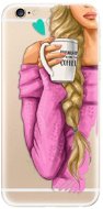 iSaprio My Coffe and Blond Girl na iPhone 6/ 6S - Kryt na mobil