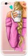 iSaprio My Coffee and Blond Girl for iPhone 6 Plus - Phone Cover