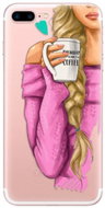 iSaprio My Coffee and Blond Girl for iPhone 7 Plus/8 Plus - Phone Cover