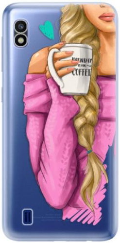 iSaprio My Coffee and Blond Girl for Samsung Galaxy A10 - Phone Cover - Main image
