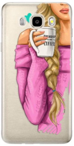 iSaprio My Coffee and Blond Girl for Samsung Galaxy J5 (2016) - Phone Cover - Main image