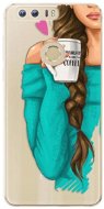 iSaprio My Coffee and Brunette Girl for Honor 8 - Phone Cover