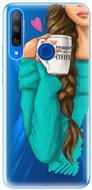 iSaprio My Coffee and Brunette Girl for Honor 9X - Phone Cover