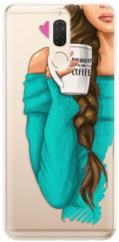 iSaprio My Coffee and Brunette Girl for Huawei Mate 10 Lite - Phone Cover - Main image