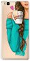 iSaprio My Coffee and Brunette Girl for Huawei P9 Lite - Phone Cover