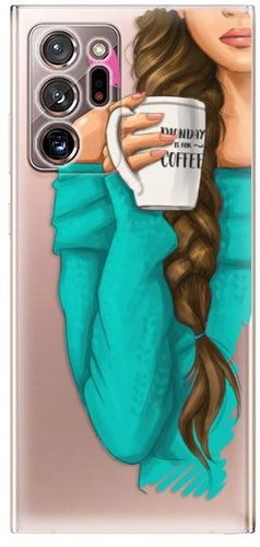 iSaprio My Coffee and Brunette Girl for Samsung Galaxy Note 20 Ultra - Phone Cover - Main image