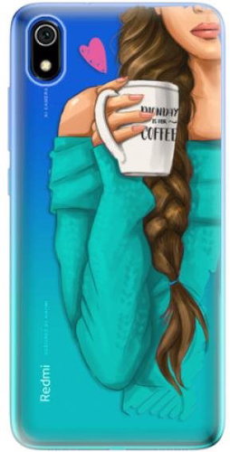 iSaprio My Coffee and Brunette Girl for Xiaomi Redmi 7A - Phone Cover - Main image