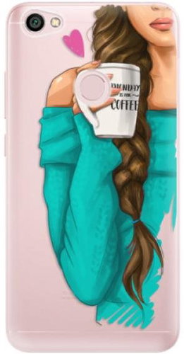 iSaprio My Coffee and Brunette Girl for Xiaomi Redmi Note 5A - Phone Cover - Main image