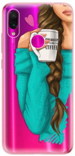 iSaprio My Coffee and Brunette Girl for Xiaomi Redmi Note 7 - Phone Cover - Main image