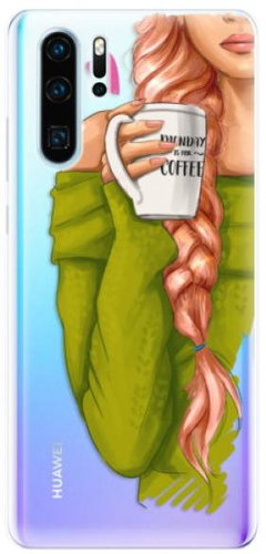 iSaprio My Coffee and Redhead Girl for Huawei P30 Pro - Phone Cover - Main image