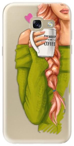 iSaprio My Coffee and Redhead Girl for Samsung Galaxy A5 (2017) - Phone Cover - Main image
