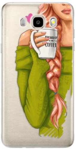 iSaprio My Coffee and Redhead Girl for Samsung Galaxy J5 (2016) - Phone Cover - Main image