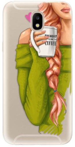 iSaprio My Coffee and Redhead Girl for Samsung Galaxy J5 (2017) - Phone Cover - Main image