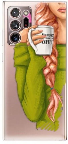 iSaprio My Coffee and Redhead Girl for Samsung Galaxy Note 20 Ultra - Phone Cover - Main image