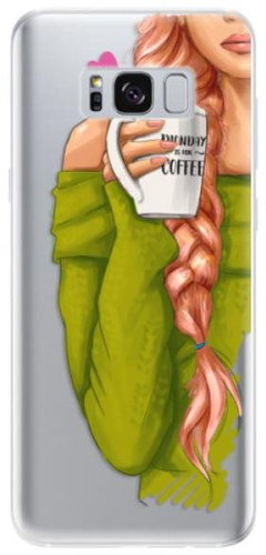 iSaprio My Coffee and Redhead Girl for Samsung Galaxy S8 - Phone Cover - Main image