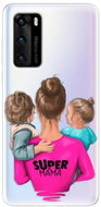 iSaprio Super Mama - Boy and Girl for Huawei P40 - Phone Cover
