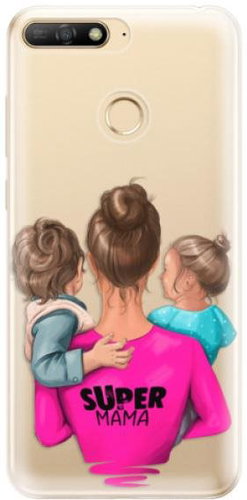 iSaprio Super Mama - Boy and Girl for Huawei Y6 Prime 2018 - Phone Cover - Main image