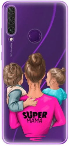 iSaprio Super Mama – Boy and Girl pre Huawei Y6p - Kryt na mobil - Hlavný obrázok