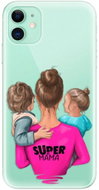 iSaprio Super Mama - Boy and Girl for iPhone 11 - Phone Cover