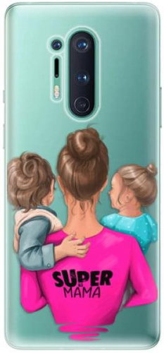 iSaprio Super Mama - Boy and Girl for OnePlus 8 Pro - Phone Cover - Main image