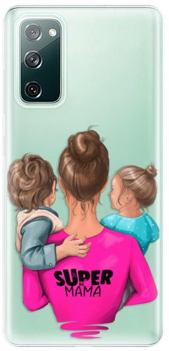 iSaprio Super Mama - Boy and Girl for Samsung Galaxy S20 FE - Phone Cover - Main image