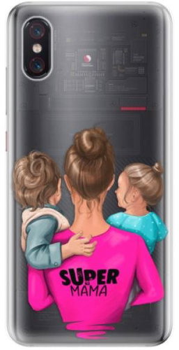iSaprio Super Mama - Boy and Girl for Xiaomi Mi 8 Pro - Phone Cover - Main image