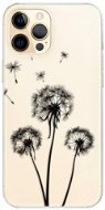 iSaprio Three Dandelions - Black for iPhone 12 Pro Max - Phone Cover