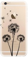 iSaprio Three Dandelions - Black for iPhone 6/ 6S - Phone Cover