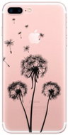 iSaprio Three Dandelions - Black for iPhone 7 Plus / 8 Plus - Phone Cover
