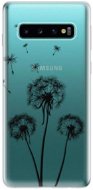 iSaprio Three Dandelions - Black for Samsung Galaxy S10 - Phone Cover