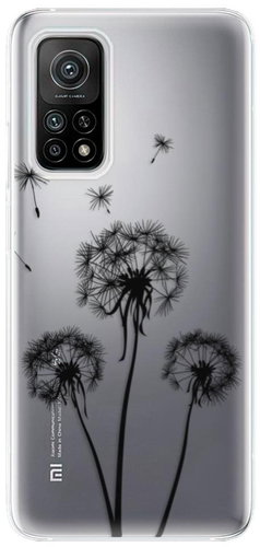 iSaprio Three Dandelions - Black for Xiaomi Mi 10T / Mi 10T Pro - Phone Cover - Main image