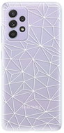 iSaprio Abstract Triangles 03 - white pro Samsung Galaxy A52 - Kryt na mobil