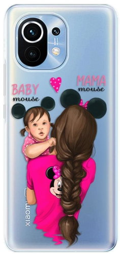 iSaprio Mama Mouse Brunette and Girl for Xiaomi Mi 11 - Phone Cover - Main image