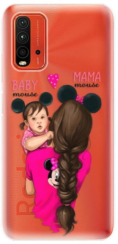 iSaprio Mama Mouse Brunette and Girl for Xiaomi Redmi 9T - Phone Cover - Main image