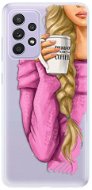 iSaprio My Coffe and Blond Girl for Samsung Galaxy A52 - Phone Cover