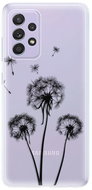 iSaprio Three Dandelions - Black for Samsung Galaxy A52 - Phone Cover