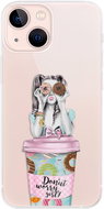 iSaprio Donut Worry for iPhone 13 mini - Phone Cover